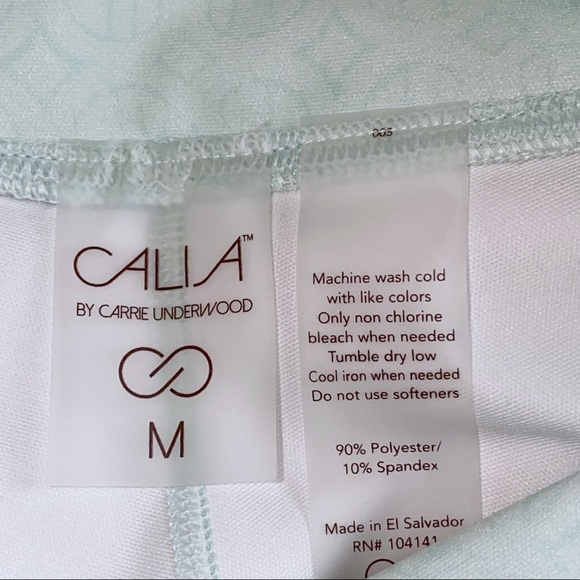 Calia By Carrie Underwood | Landscape Mint Green Workout Capris Medium - Picture 8 of 8